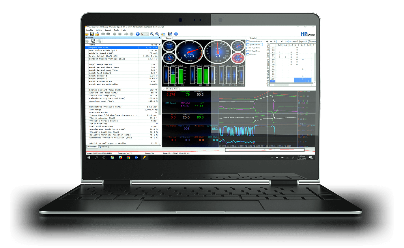 Computadora portátil con escáner VCM