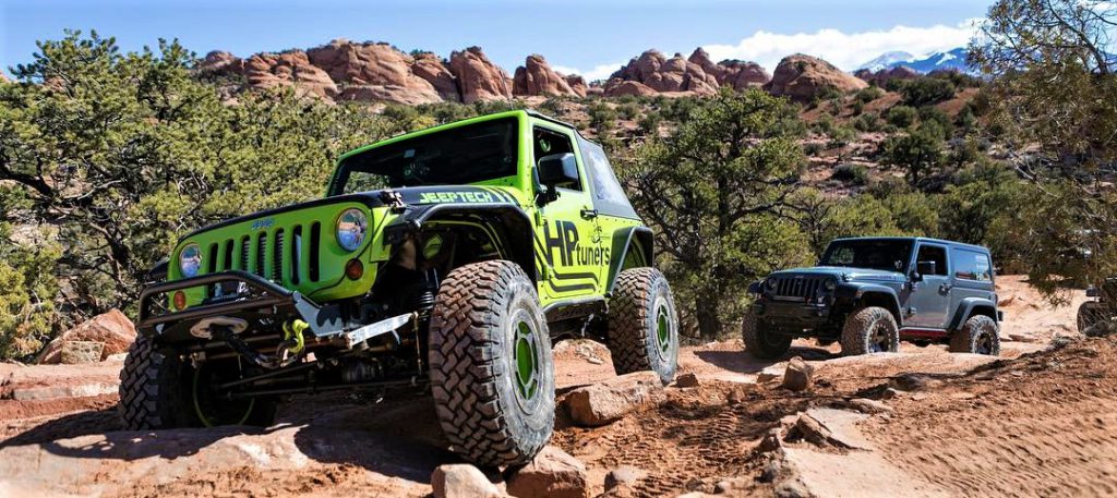 HP Tuners equipped Jeeps rock crawling