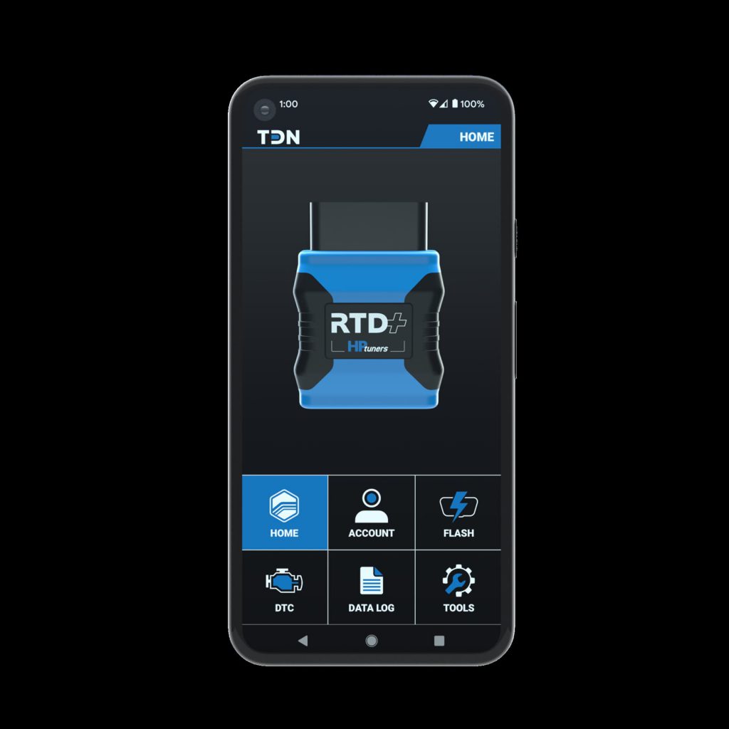 TDN app on a mobile device for customers 
