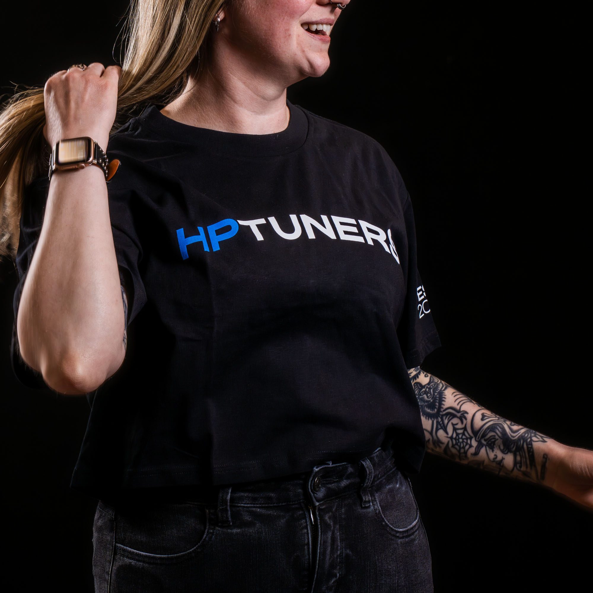 HP Tuners Women's Classic Premium Cropped T-Shirt