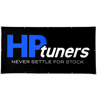 HP Tuners "Never Settle for Stock" Fabric Banner